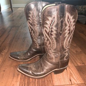 Size 6 1/2 brown boots, never worn originally $475